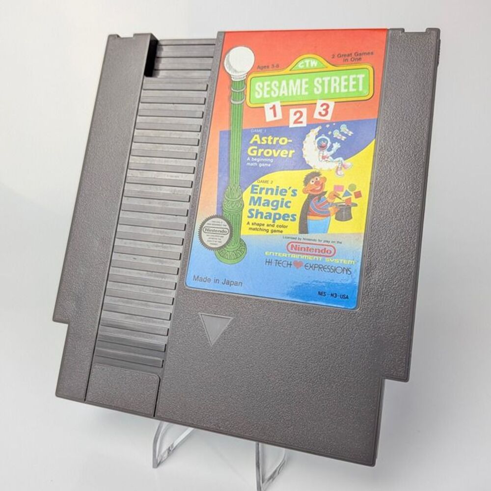 Sesame Street 123 - Authentic and Tested - NES